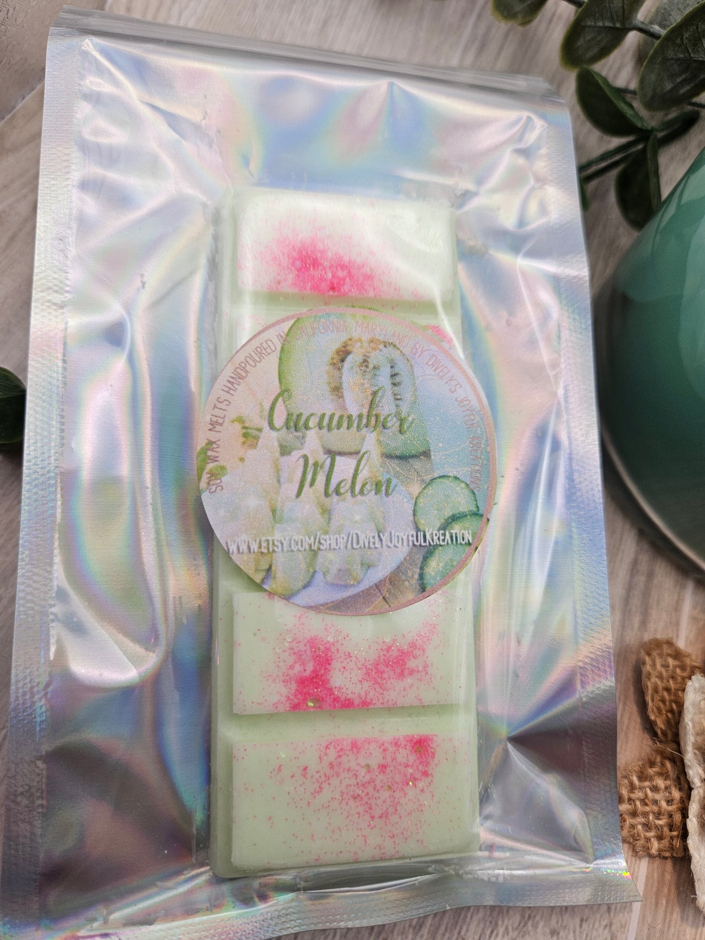 Cucumber Melon Snap Bar Soy Wax Melts