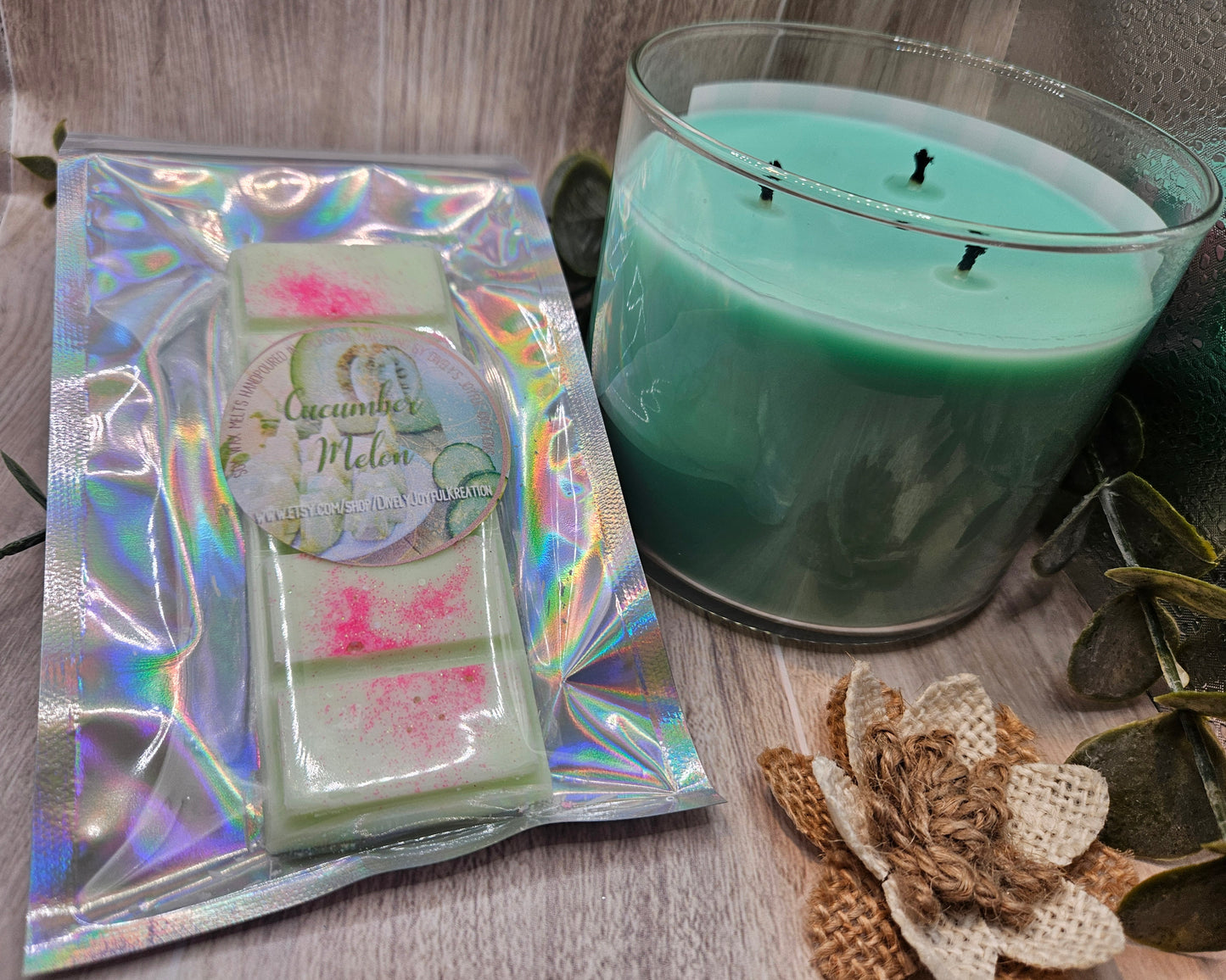 Cucumber Melon Snap Bar Soy Wax Melts