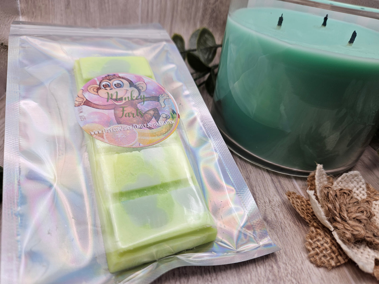 Monkey Farts Snap Bar Soy Wax Melt