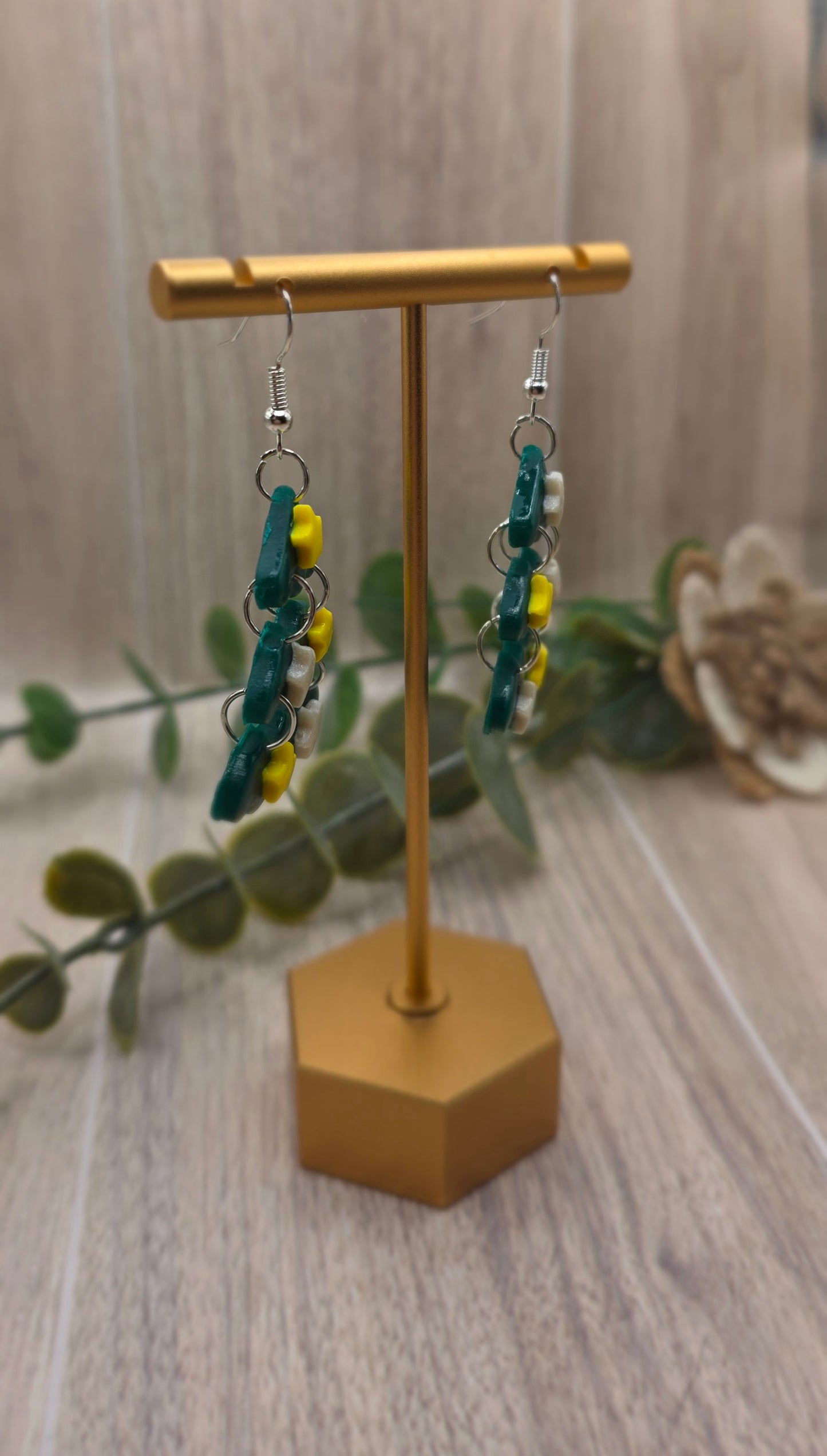 Christmas Tree Dangle Earrings